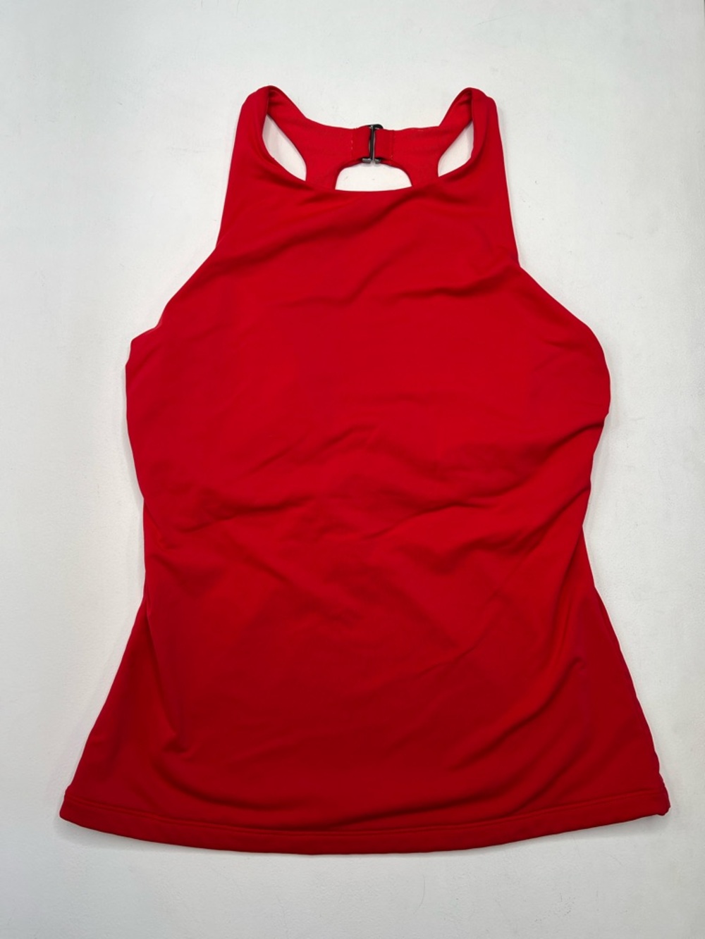 Athleta Maldives Bra Cup Tankini high neck 34D/DD cherry red - Picture 3 of 9